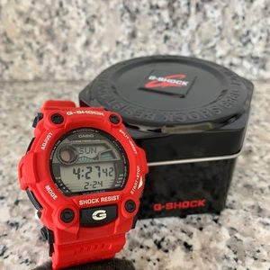 Red G-Shock Watch G7900A